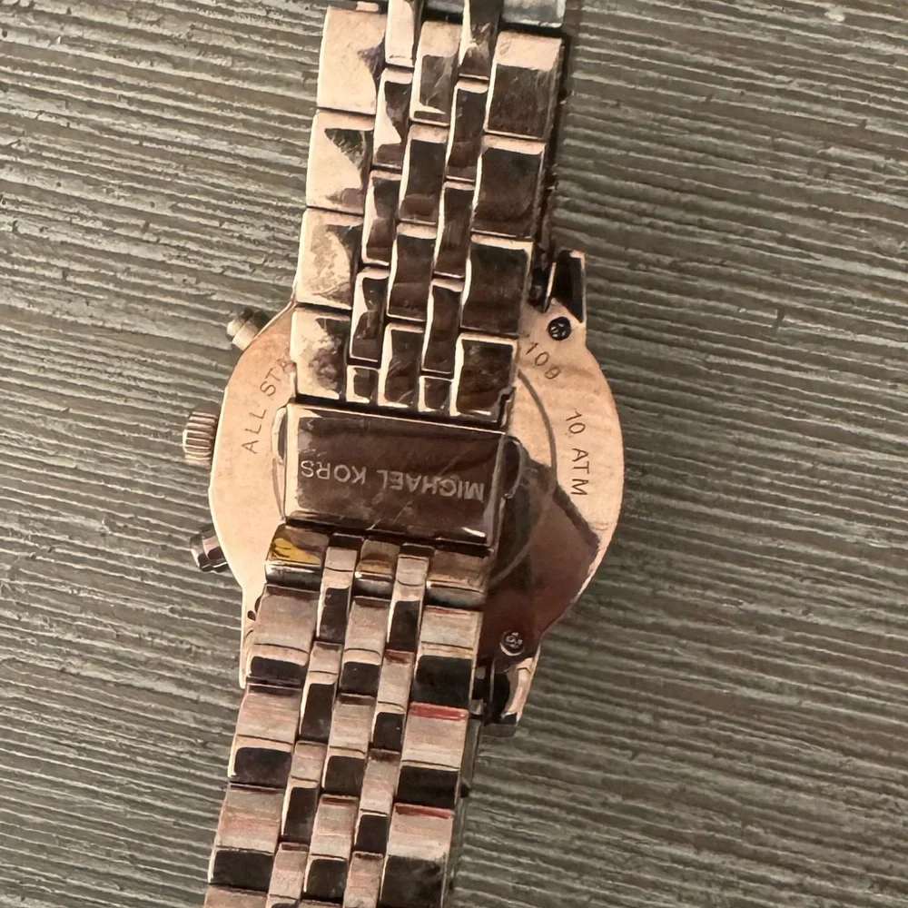 Michael Kors Gold and Brown Chronograph Watch - Picture 2 of 2